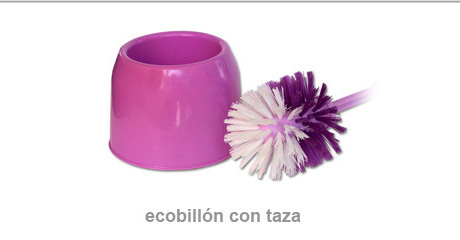 escobillón con taza